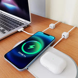 Magnetische Kabel Organizer | Zelfklevende Kabelhouder | Bureau & Auto | 5 Sleuven