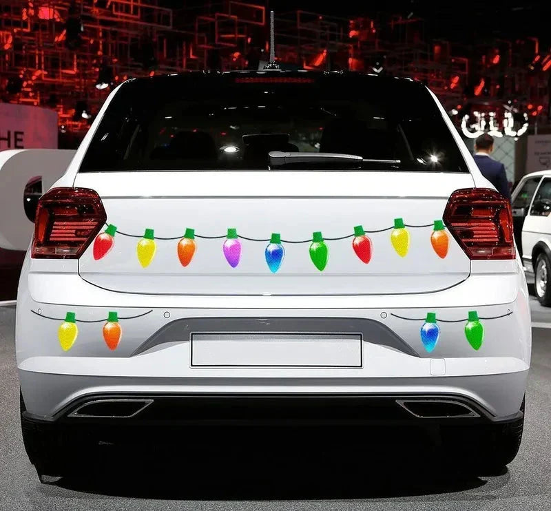 Kerst Auto Decoratie | Reflecterende Lamp Magneet Set | Glow-in-the-Dark | Waterdicht