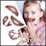 Halloween Tijdelijke Tattoo Stickers | Waterproof | Realistisch & Veilig