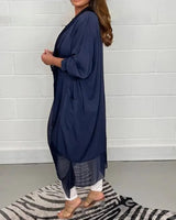 Dames V-hals Top | Losvallend Design | Vloeiende Stof met Luxe Glans