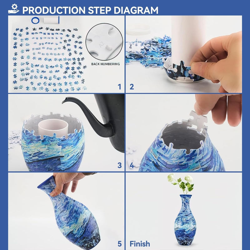VaasAmbacht™ Creatieve 3D Bloemvaas