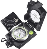 Militaire Kompas | Waterdicht | Clinometer & 360° Richtingschaal | Aluminium Legergroen