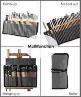 Professionele Verfkwasten Set 24-delig | Houten Handvat | Inclusief Paletmes