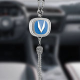 Auto-logo parfumhanger | Kristal & zinklegering | Sprankelende decoratie & cadeau-idee