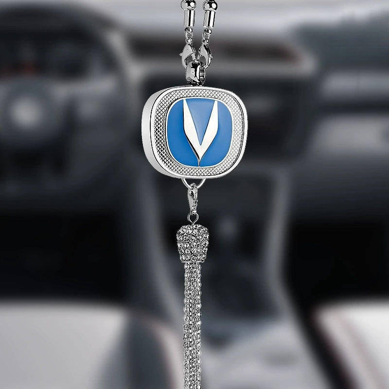 Auto-logo parfumhanger | Kristal & zinklegering | Sprankelende decoratie & cadeau-idee