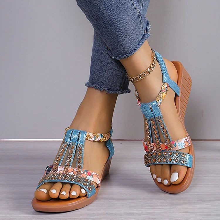 Sariah | Elegante Kristallen Sandalen voor Dames