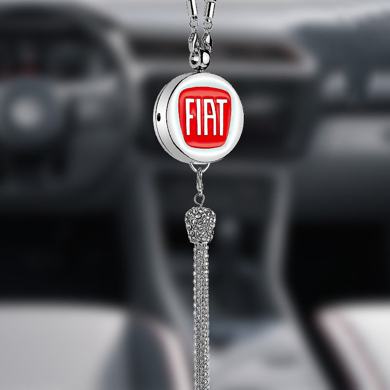 Auto-logo parfumhanger | Kristal & zinklegering | Sprankelende decoratie & cadeau-idee