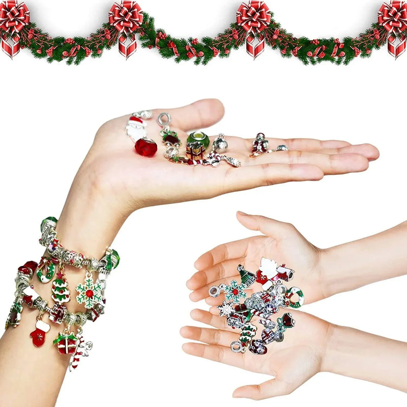 Kerst Adventskalender | Sieraden Armbanden Set | 24-delige Countdown
