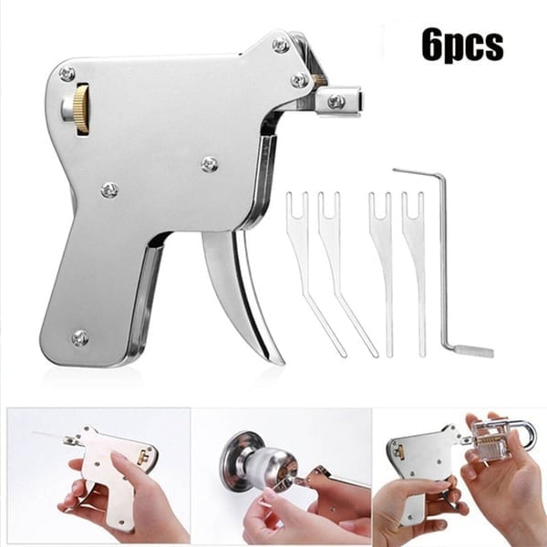 Lock Pick Auto Extractor | Semi-automatisch klop-extractiegereedschap | RVS | Zakformaat