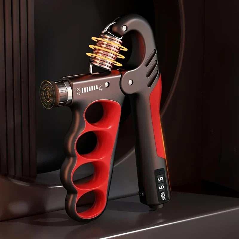 Handknijper met Teller | Verstelbare Weerstand 5–100KG | GripCore™