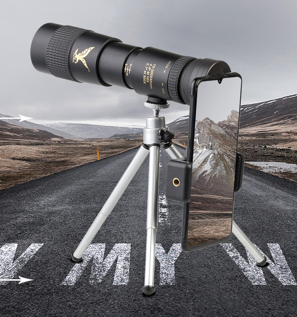 Monoculair Telescoop | 10–300X Zoom | Nachtzicht | Waterdicht & Schokbestendig | Compact Titanium