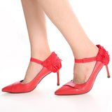 Zoey™ Kanten Hoge Hakken Strap