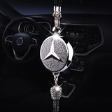 Auto-logo parfumhanger | Kristal & zinklegering | Sprankelende decoratie & cadeau-idee