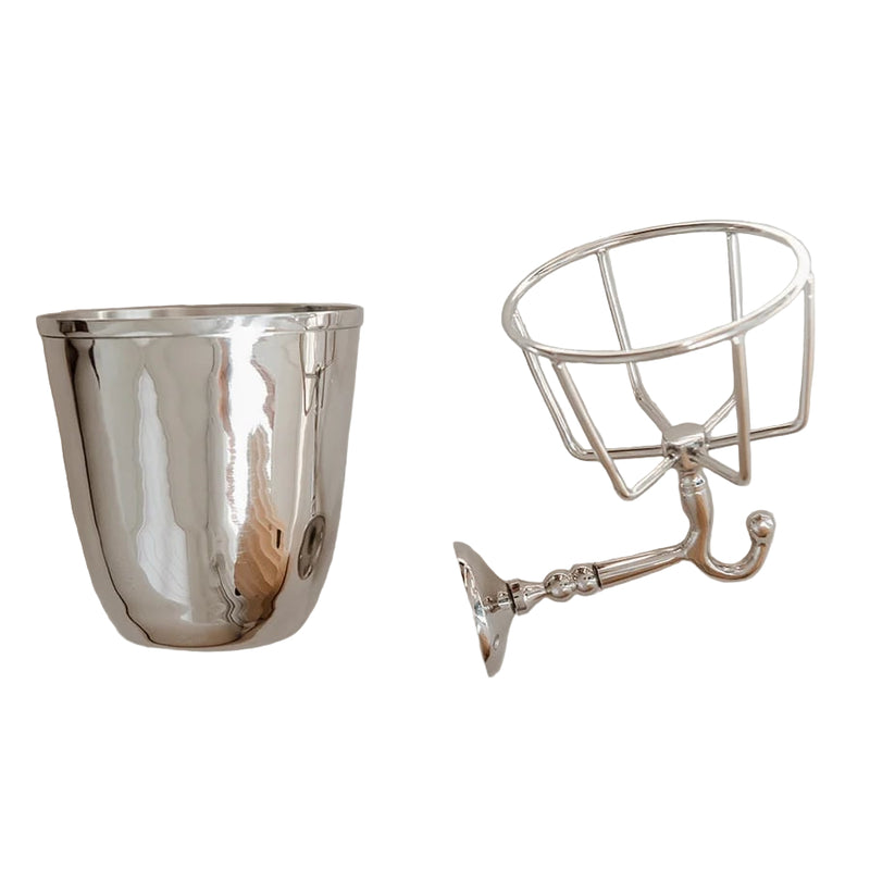 Vintage-stijl wandvaas | Handgemaakt | Messing of nikkel | Veelzijdige opbergmogelijkheden