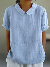 Stijlvolle blouse met kraag voor vrouwen | Ademend