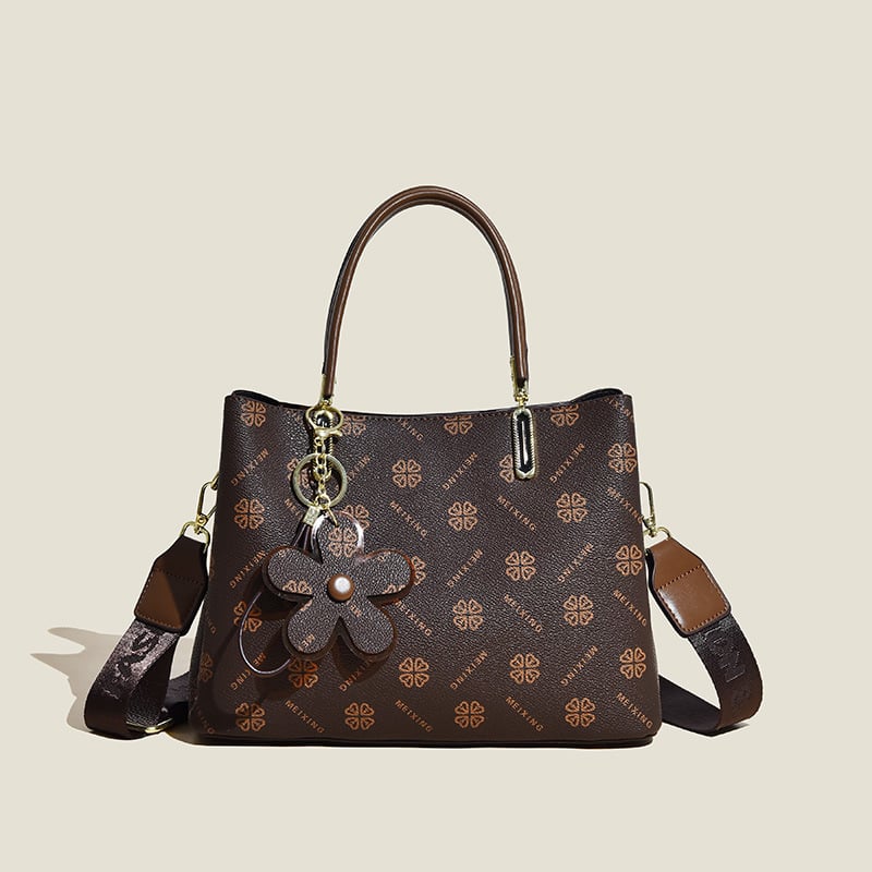 Dames Tote Tas | Vintage Design | Hoogwaardig Kunstleer | Handgemaakt | Ruim 20L | Elegante Bloemenprint