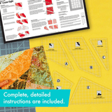 Creatieve Quilt Snijmal | Multi-Patroon | Geschikt voor Stoffen Restjes | 20 cm Quiltblokken