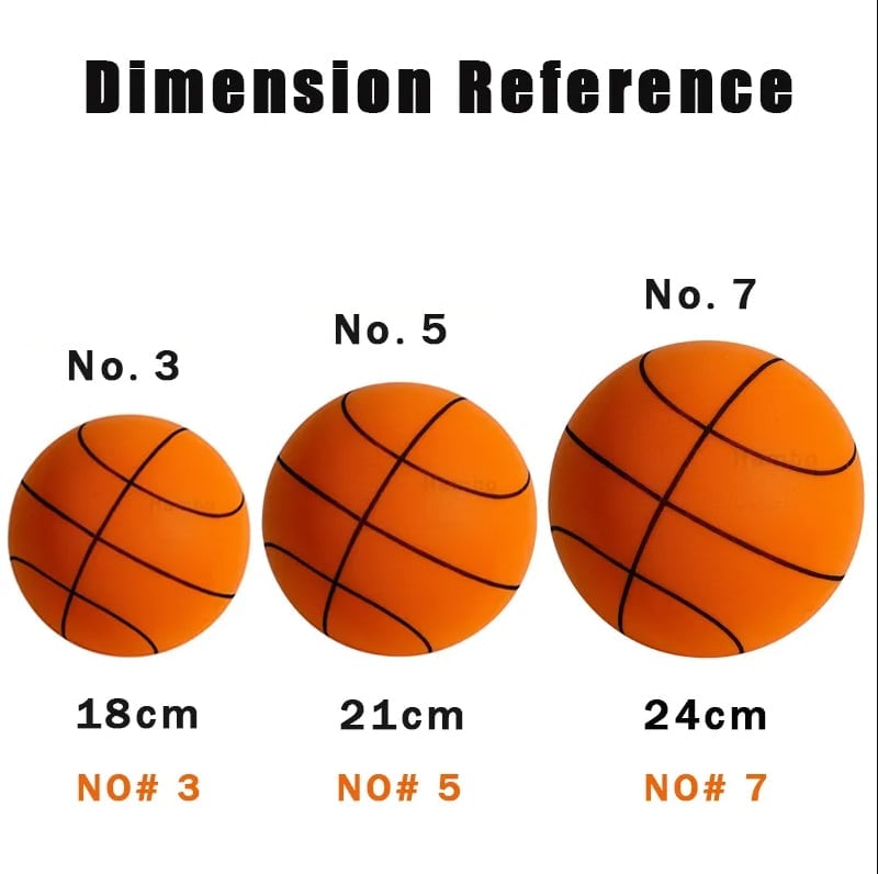 Stille Basketbal | Zachte PU Schuim Bal | Indoor Dribbelen zonder Geluid | 300g
