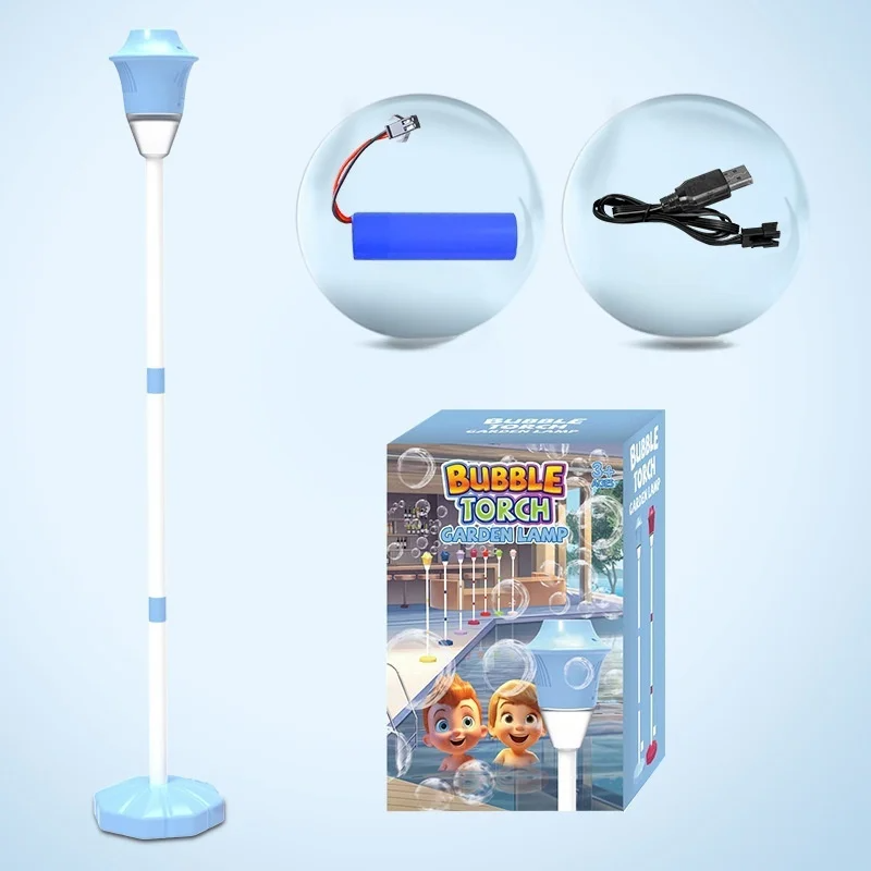 Bubbellamp met LED Licht & Muziek | Lekvrij & Draagbaar | 30x19 cm