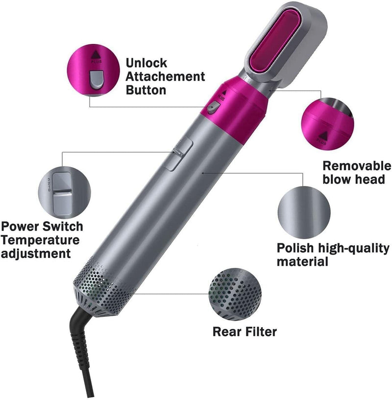 StijlMeester™-5-in-1 Professionele styler voor perfecte looks