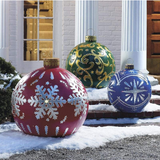 Kerst Opblaasbare Bal | Buitendecoratie | Weerbestendig PVC | 60 cm | 11 Stijlen