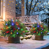 Kerst Decoratie Arrangement | Met LED Verlichting | 45 cm | Voor Binnen & Buiten