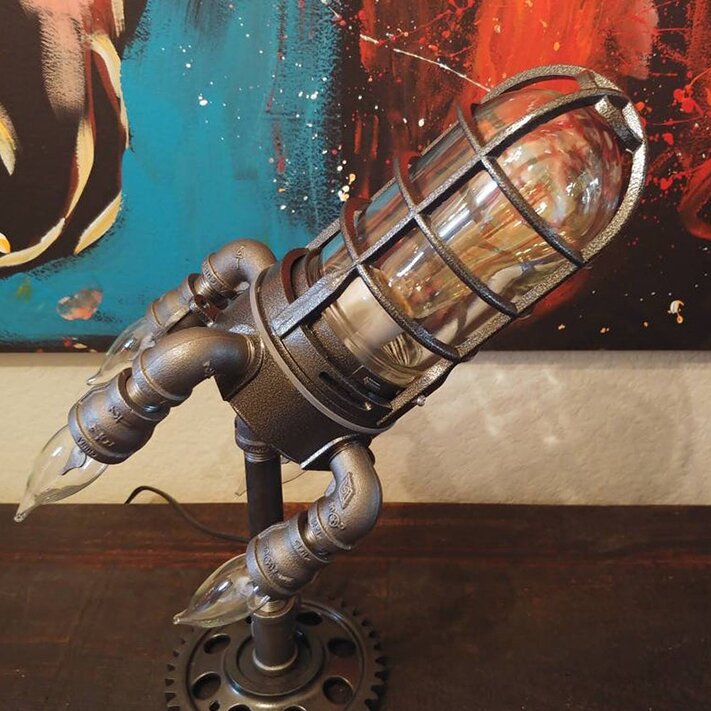 Raketgloed™ Unieke steampunk lamp voor avontuurlijke verlichting