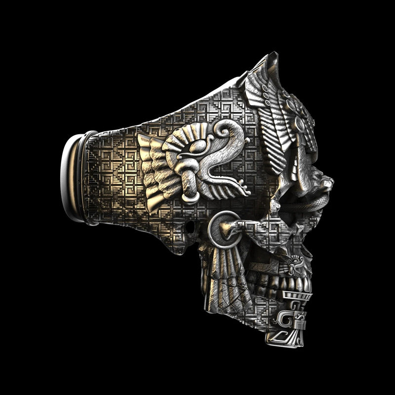 Zilveren Schedel Ring | Sterling Zilver | Gedetailleerd Design voor Mannen & Vrouwen