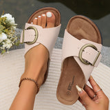 Margie | Dames Korken Sandalen | Gespsluiting Design | hoogwaardige zool | duurzame constructie