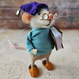 Kerst Ornament | Handgemaakte Viltmuis | Duurzaam & Decoratief