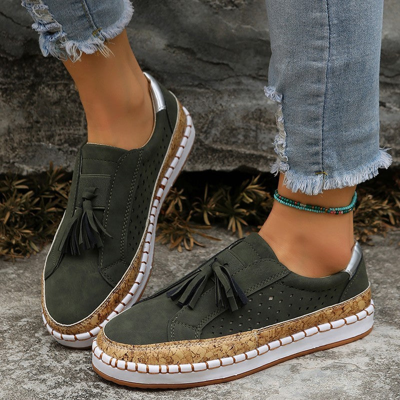 Tasselina™ – Stijlvolle dames-loafers met decoratieve kwasten