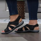 Damen Bequeme Sandalen Mit Offener Spitze | Lässig