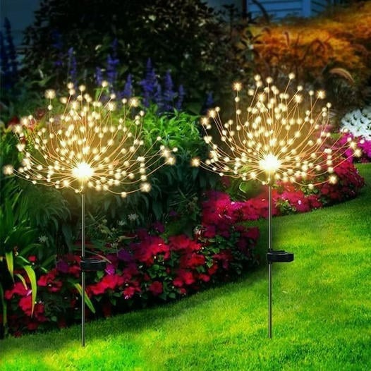Solar Feuerwerk Lichtketting | 90 LED | Warmwit & Multicolor | IP65 | 95 cm