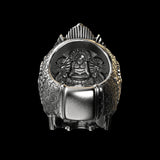 Zilveren Schedel Ring | Sterling Zilver | Gedetailleerd Design voor Mannen & Vrouwen
