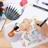 Acrylmarker Set | Precisiespunt | Dekende kleuren voor hout, stof, steen, metaal & meer