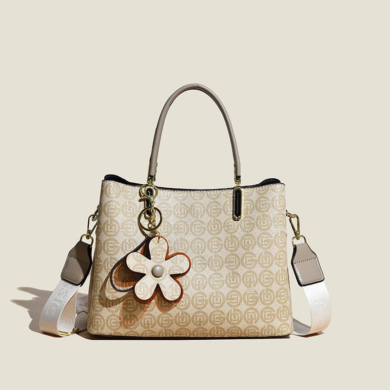Dames Tote Tas | Vintage Design | Hoogwaardig Kunstleer | Handgemaakt | Ruim 20L | Elegante Bloemenprint
