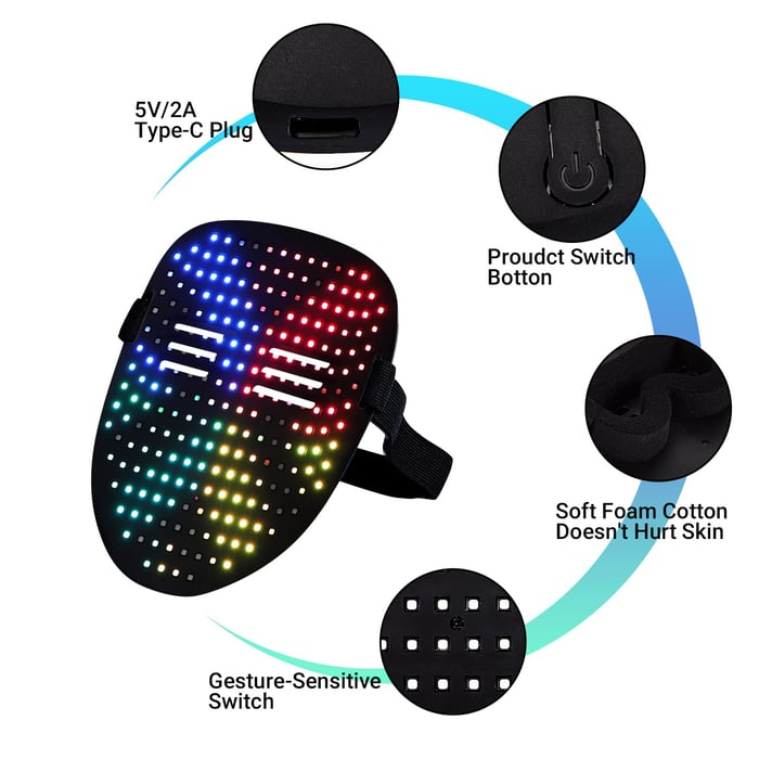 GlimMasker™ Futuristisch Maskerplezier