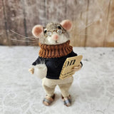 Kerst Ornament | Handgemaakte Viltmuis | Duurzaam & Decoratief