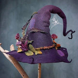 Halloween Heksenhoed | Handgemaakt | Zacht Wolvilt | One Size Volwassenen
