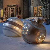 Kerst Opblaasbare Bal | Buitendecoratie | Weerbestendig PVC | 60 cm | 11 Stijlen