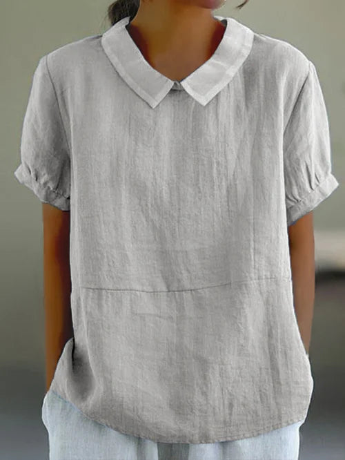 Stijlvolle blouse met kraag voor vrouwen | Ademend