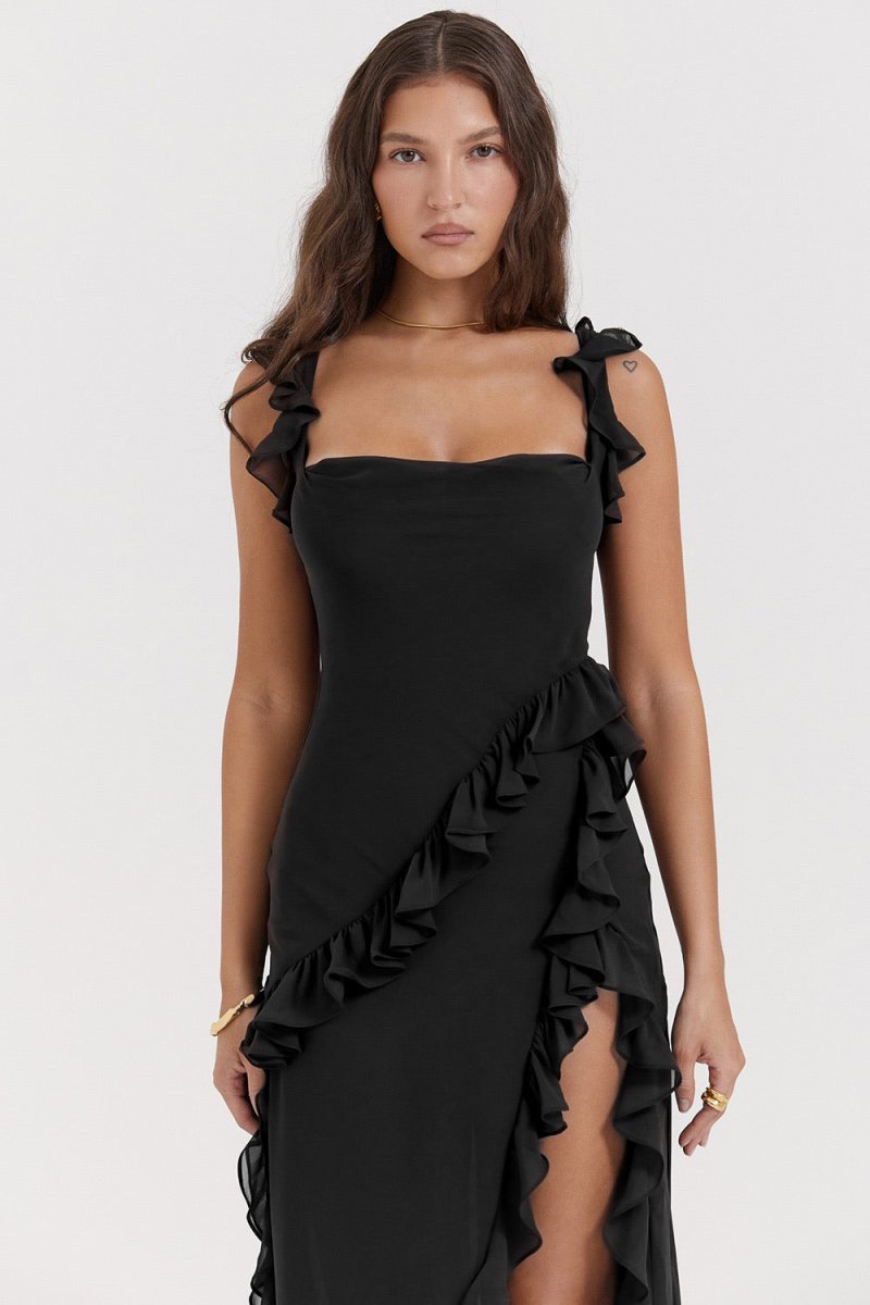 Theresa™ Elegante Geplooide Jurk
