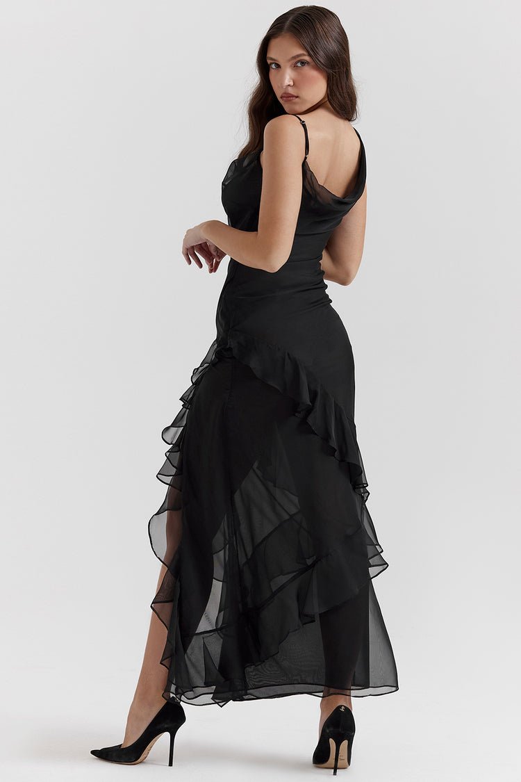 Theresa™ Elegante Geplooide Jurk