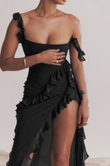 Theresa™ Elegante Geplooide Jurk