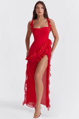 Theresa™ Elegante Geplooide Jurk