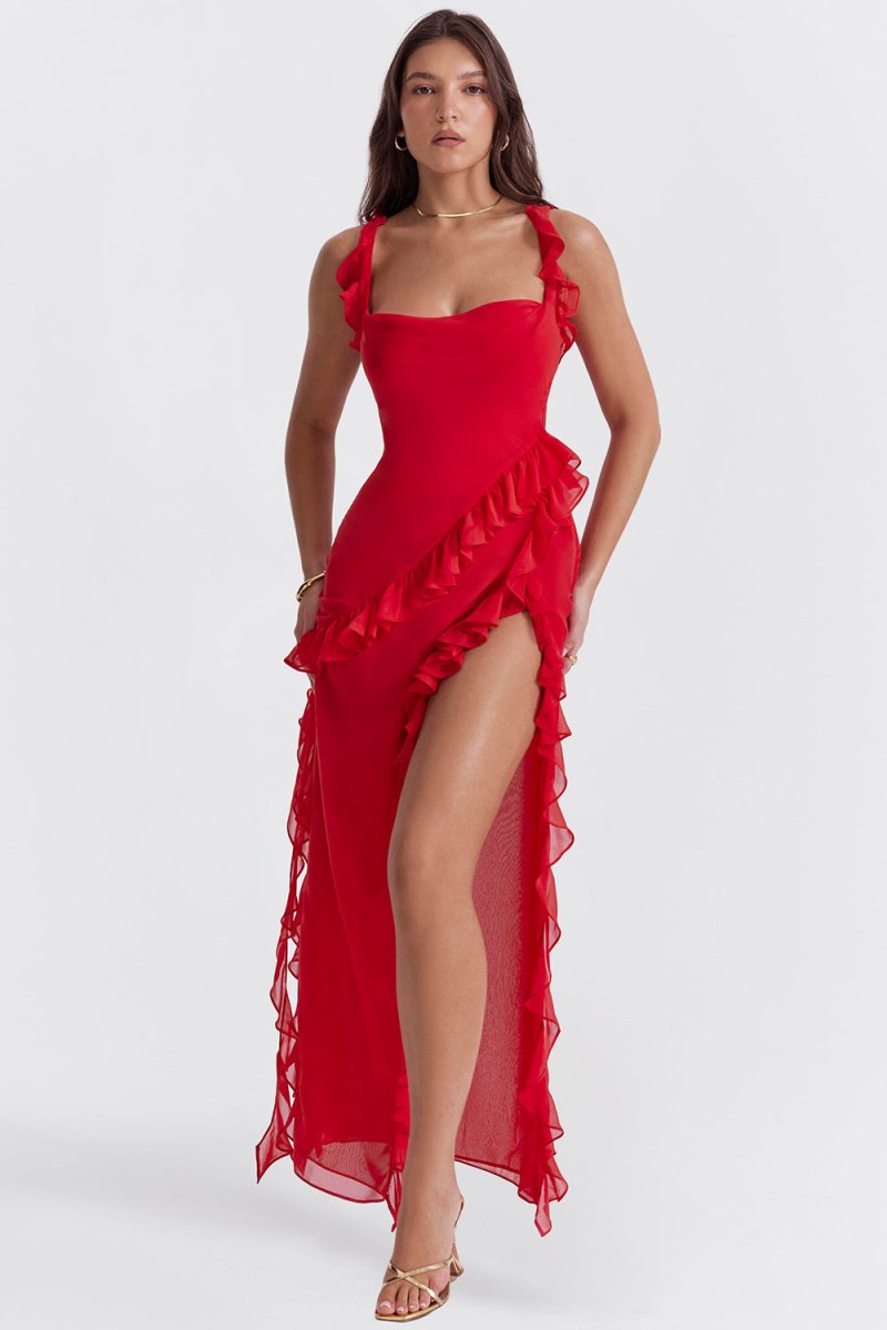 Theresa™ Elegante Geplooide Jurk
