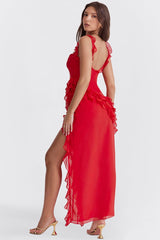 Theresa™ Elegante Geplooide Jurk