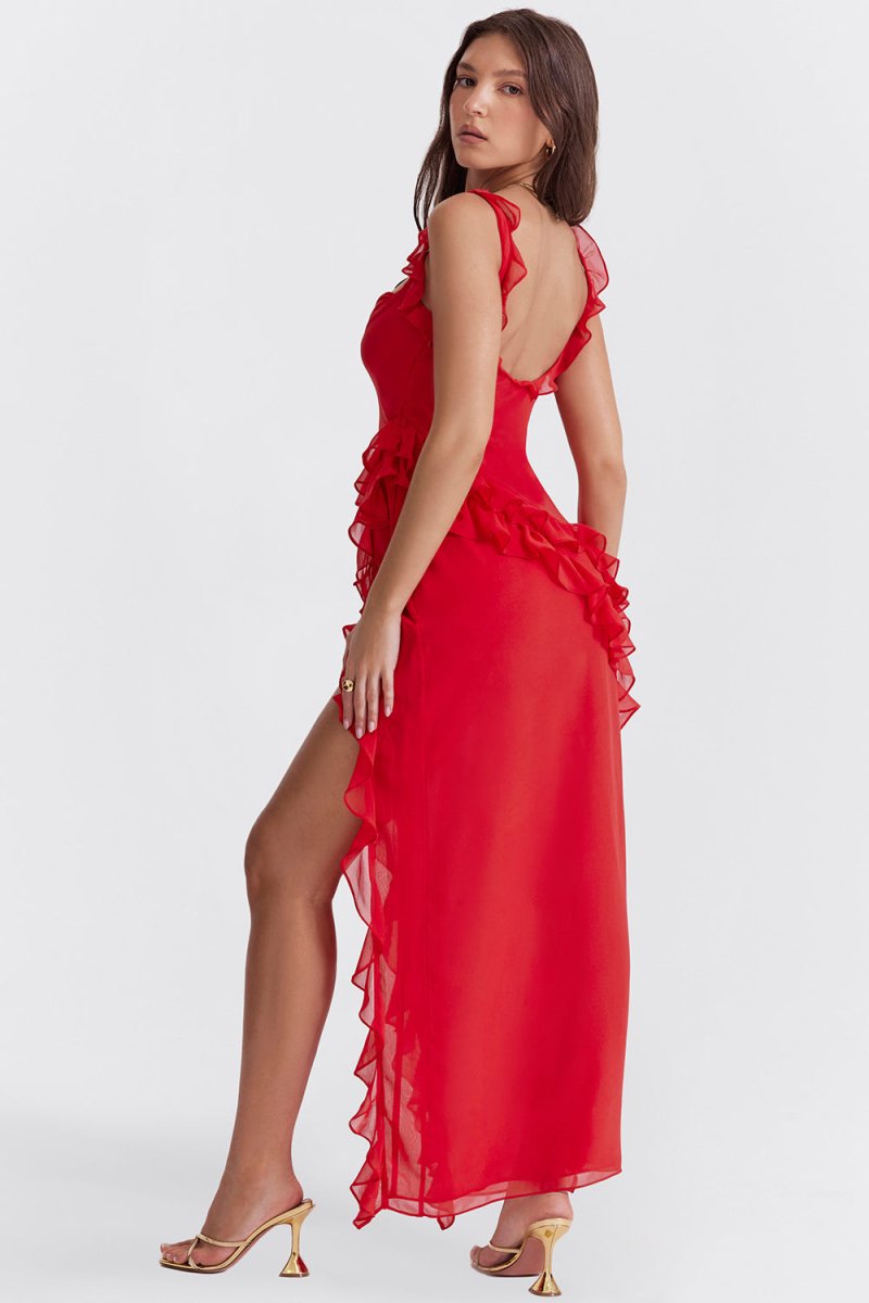 Theresa™ Elegante Geplooide Jurk