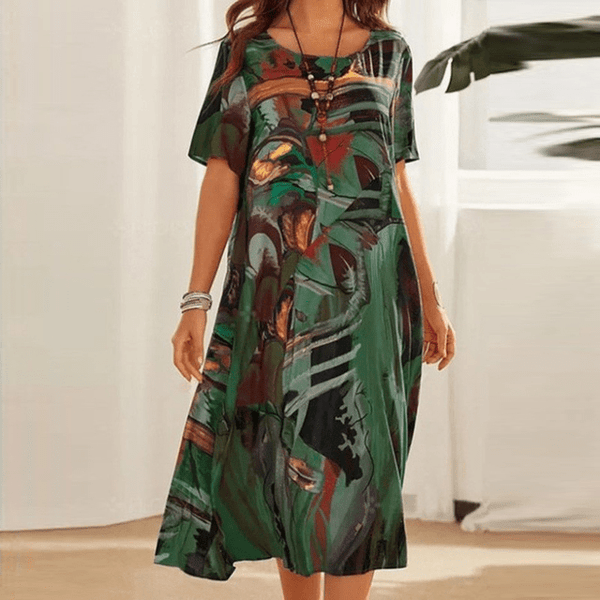 Elizabeth - Elegant Dress with Floral Pattern