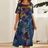 Elizabeth - Elegant Dress with Floral Pattern